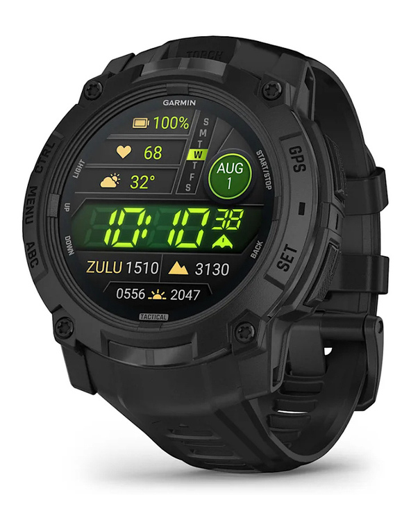 Garmin Instinct 3 Tactical Edition 3,3 cm (1.3") AMOLED 50 mm Numérique 416 x 416 pixels Noir GPS (satellite)