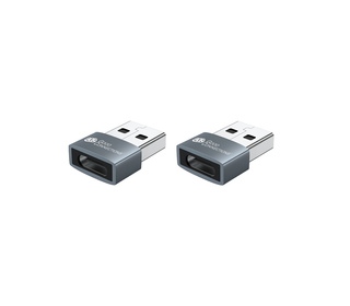 Kabelmeister USB-AD203-2 changeur de genre de câble USB-A USB-C Gris