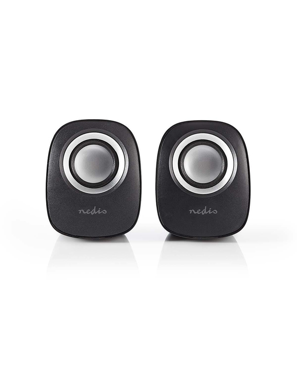 Nedis CSPR10020BK haut-parleur Noir, Argent
