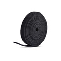 StarTech.com Rouleau de Bande Auto-Agrippante de 22,8m, Largeur 1,27cm, Noir, Attaches de Câbles Réutilisables, Bande de Fixatio
