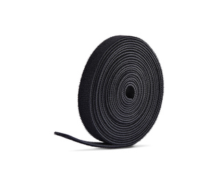 StarTech.com Rouleau de Bande Auto-Agrippante de 22,8m, Largeur 1,27cm, Noir, Attaches de Câbles Réutilisables, Bande de Fixatio