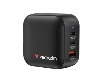Verbatim Mini GaN Charger 70W Universel Noir Secteur Charge rapide Intérieure
