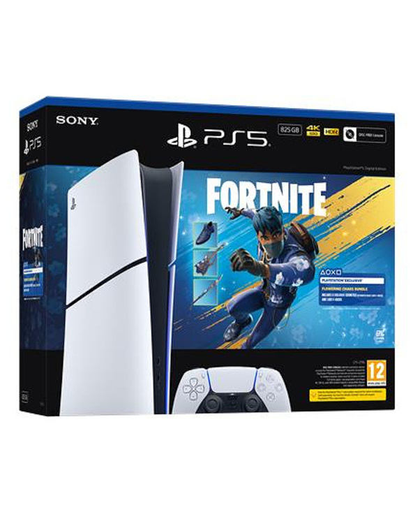 Sony PlayStation 5 (modèle - Slim) - Edition Numérique, Fortnite Flowering Chaos Bundle