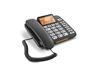 Gigaset DL580 Téléphone analogique Identification de l'appelant Noir