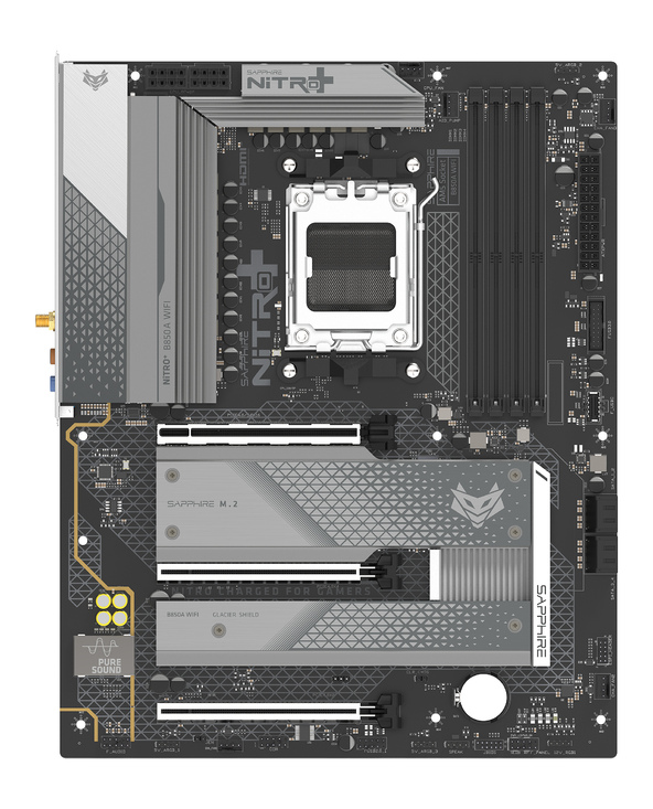 Sapphire NITRO+ B850A WIFI 7 AMD B850 Emplacement AM5 micro ATX
