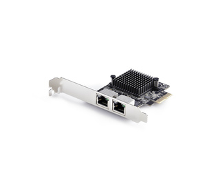 StarTech.com Carte Réseau PCIe Gigabit 5G à 2 Ports, Carte LAN PCI Express 5G/2,5G/1G/100M/10M, Realtek RTL8126, Windows et Linu