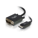 C2G Câble adaptateur DisplayPort mâle vers DVI-D mâle à liaison simple de 2 M - Noir