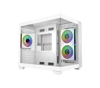 Cooler Master Elite 481 Wood Mini Tower Blanc