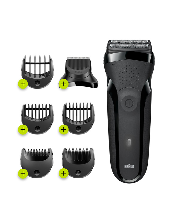 Braun Series 3 300BT Rasoir rotatif Tondeuse Noir