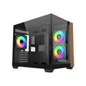 Cooler Master Elite 481 Wood Mini Tower Noir
