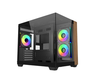 Cooler Master Elite 481 Wood Mini Tower Noir