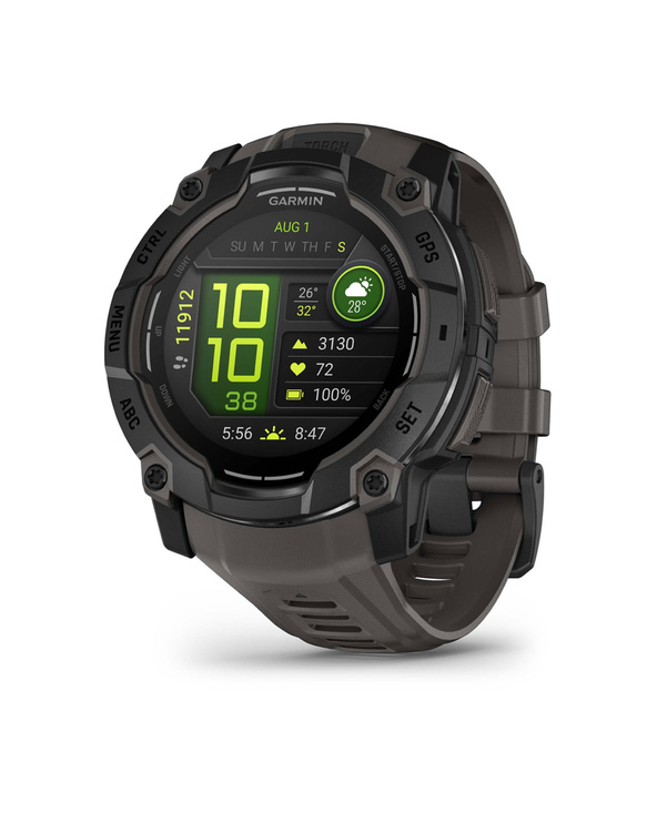 Garmin Instinct 3 AMOLED 3,3 cm (1.3") 50 mm Numérique 416 x 416 pixels Écran tactile Noir GPS (satellite)