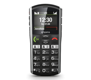 Emporia SIMPLICITY-LTE 5,08 cm (2") 90 g Noir, Argent Téléphone d'entrée de gamme