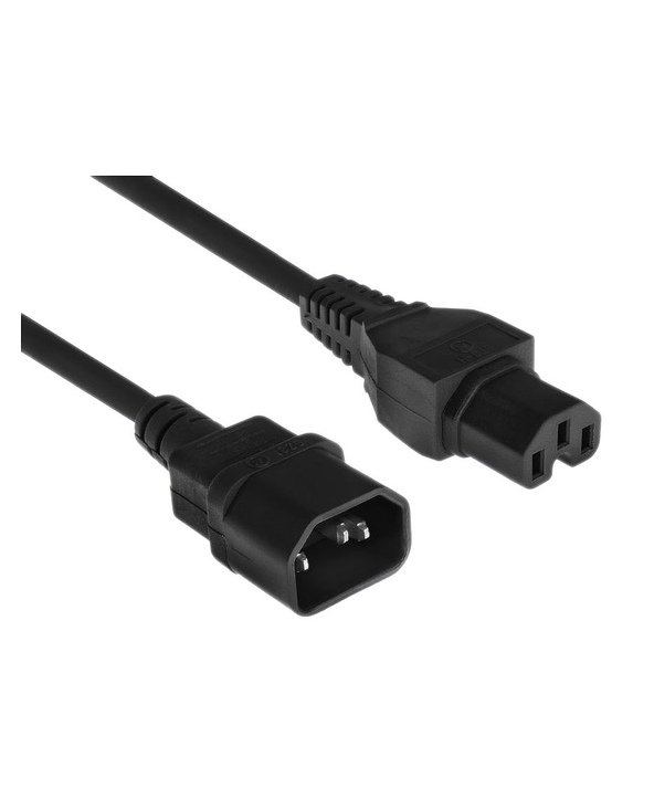 DLH DY-WU5134 câble électrique Noir 1,8 m Coupleur C14 Coupleur C15