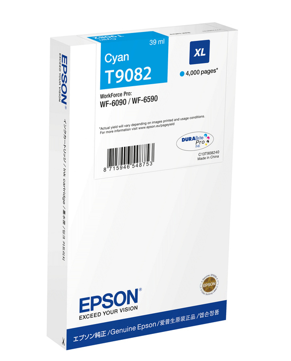 Epson C13T90824N cartouche d'encre 1 pièce(s) Original Cyan