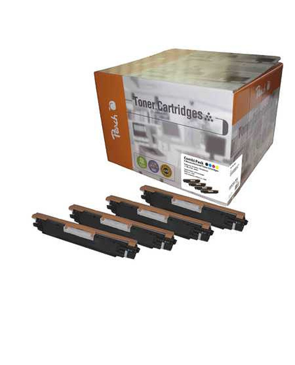 Peach PT438 Cartouche de toner 4 pièce(s) Noir, Cyan, Magenta, Jaune