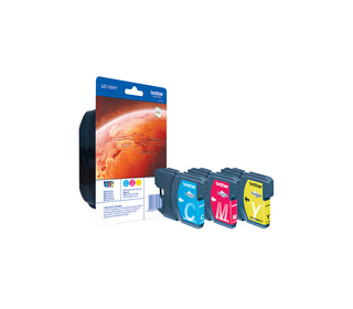 Brother LC1100HYRBWBP cartouche d'encre 3 pièce(s) Original Cyan, Magenta, Jaune