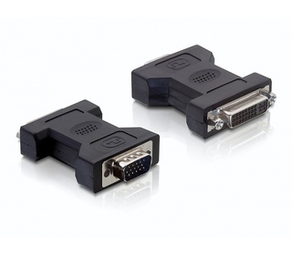 DeLOCK 65017 changeur de genre de câble DVI-I VGA 15-pin M Noir
