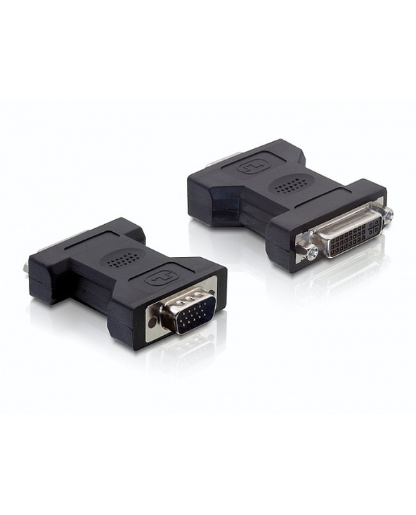 DeLOCK 65017 changeur de genre de câble DVI-I VGA 15-pin M Noir