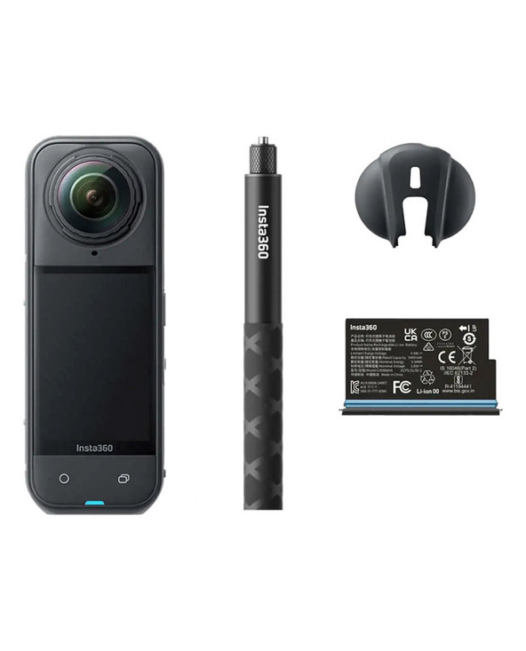 Insta360 X5 Starter Bundle caméra pour sports d'action 72 MP 8K Ultra HD 25,4 / 1,28 mm (1 / 1.28") Wifi 200 g