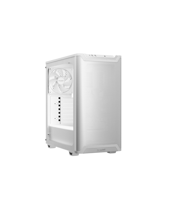 be quiet! Pure Base 501 Blanc | Boîtier PC vitré, Mini ATX / Micro ATX / ATX, 2 ventilateurs Pure Wings 3 140 mm PWM