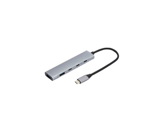 D2 Diffusion D2HUBUSBC2A3C station d'accueil Avec fil USB 3.2 Gen 1 (3.1 Gen 1) Type-C Gris