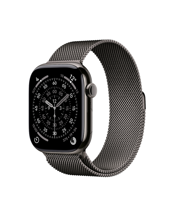 Apple Watch Series 11 OLED 46 mm Numérique 416 x 496 pixels Écran tactile 5G Titane Wifi GPS (satellite)