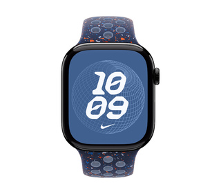 Apple Nike Sport Band Bande Bleu Aluminium, Fluoroélastomère