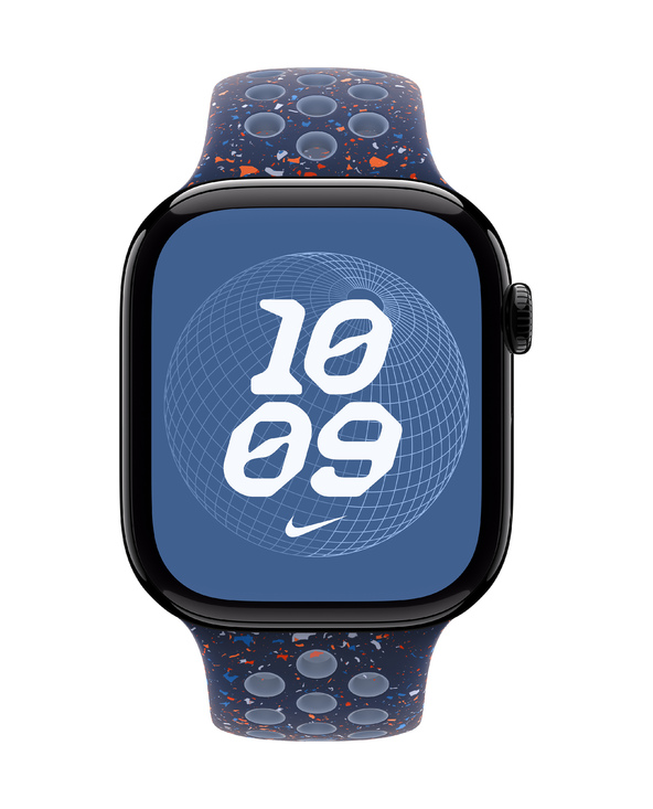 Apple Nike Sport Band Bande Bleu Aluminium, Fluoroélastomère