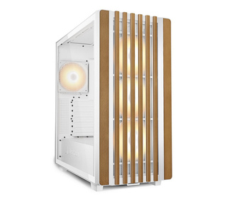 Sharkoon REBEL C70G RGB Full Tower Blanc, Bois