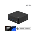 MSI Cubi Z AI 8M R5 8645HS FS 16GB 512GB W11P Mini PC AMD Ryzen 5 16 Go 512 Go Windows 11 Pro Noir