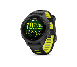 Garmin Forerunner 265S 2,79 cm (1.1") AMOLED 42 mm Numérique 360 x 360 pixels Écran tactile Noir, Gris Wifi GPS (satellite)