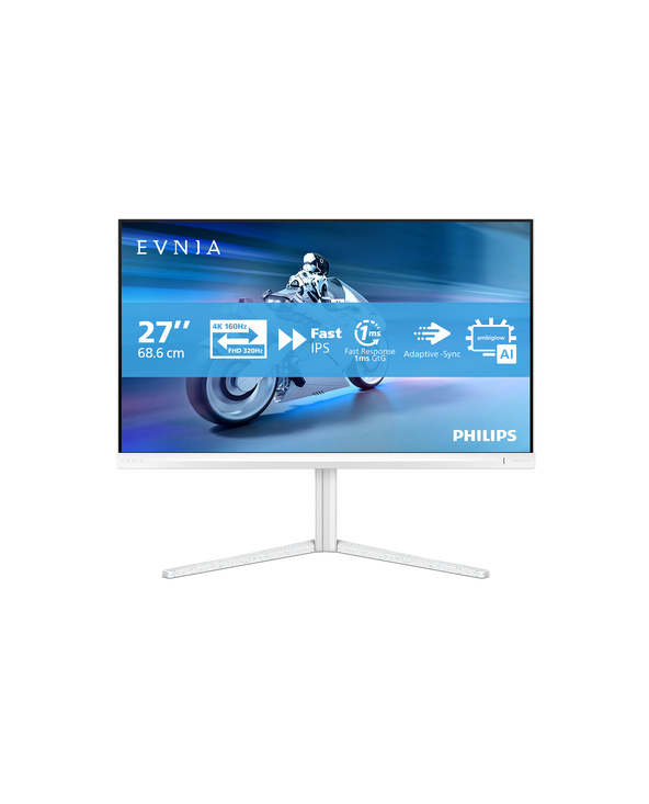 Philips EVNIA 5000 27" LCD 4K Ultra HD 1 ms Blanc