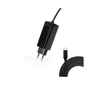 TooQ TQLC-USBCGAN65PD-C chargeur d'appareils mobiles Ordinateur portable, Universel Noir Secteur Intérieure