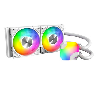 Montech HyperFlow ARGB 240 Processeur Refroidisseur de liquide tout-en-un 12 cm Blanc 1 pièce(s)