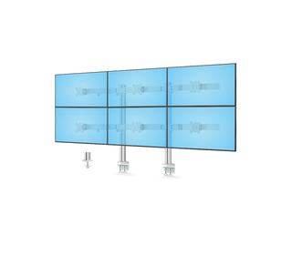 StarTech.com 6-MONITOR-ARM-A support d'écran plat pour bureau 81,3 cm (32") Blanc