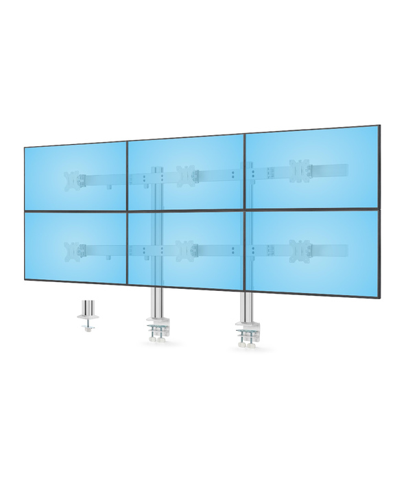 StarTech.com 6-MONITOR-ARM-A support d'écran plat pour bureau 81,3 cm (32") Blanc