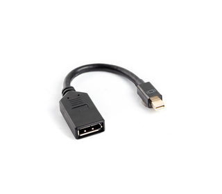 Lanberg AD-0003-BK câble DisplayPort 0,12 m Mini DisplayPort Noir