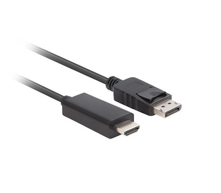 Lanberg CA-DPHD-11CC-0050-BK changeur de genre de câble DisplayPort HDMI Noir