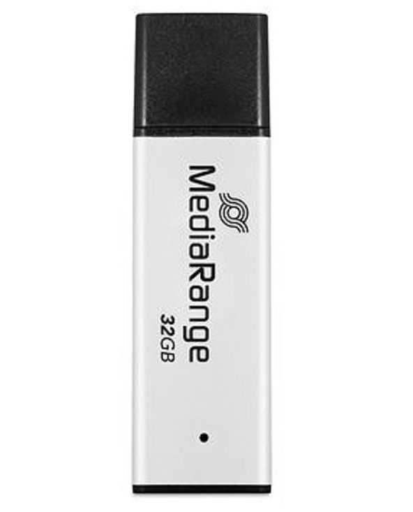 MediaRange MR1900 lecteur USB flash 32 Go USB Type-A 3.2 Gen 1 (3.1 Gen 1) Noir, Argent