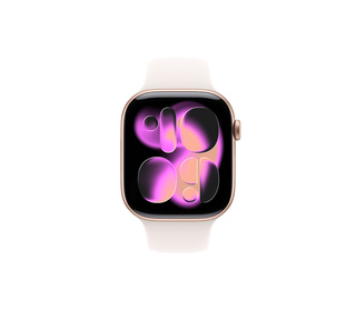 Apple Watch Series 11 OLED 46 mm Numérique 416 x 496 pixels Écran tactile 5G Or rose Wifi GPS (satellite)