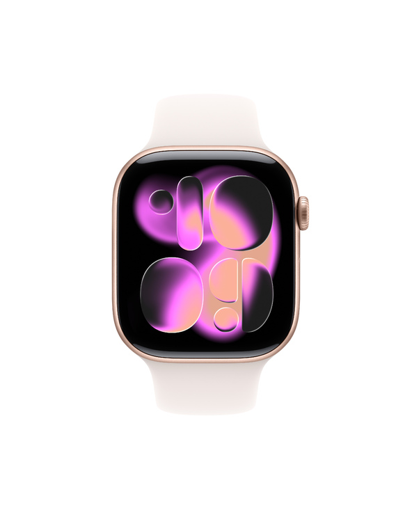 Apple Watch Series 11 OLED 46 mm Numérique 416 x 496 pixels Écran tactile 5G Or rose Wifi GPS (satellite)