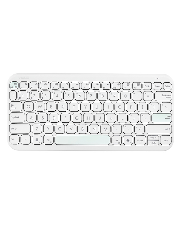 ASUS Marshmallow Keyboard KW100 clavier Maison Bluetooth QWERTZ Allemand Blanc