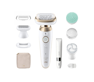 Braun Silk-épil 9 Flex SkinSpa 9-481 3D Or, Blanc
