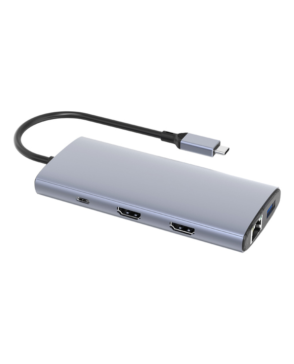 DLH DY-SA5375 hub & concentrateur USB Type-C 10000 Mbit/s Gris