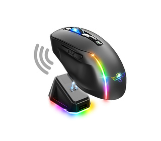 Spirit of Gamer S-EM50BK souris Gaming Droitier RF Wireless + Bluetooth + USB Type-C Optique 8000 DPI