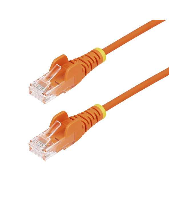 StarTech.com Câble Ethernet CAT6 Orange Fin de 2m, Sans Accroc, 100W PoE, UTP, LSZH, Fil de Cuivre Pur 28AWG, Cordon Patch Résea