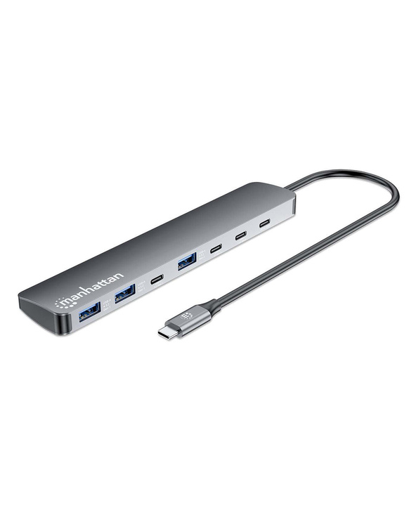 Manhattan 181167 station d'accueil Avec fil USB 3.2 Gen 2 (3.1 Gen 2) Type-C Gris