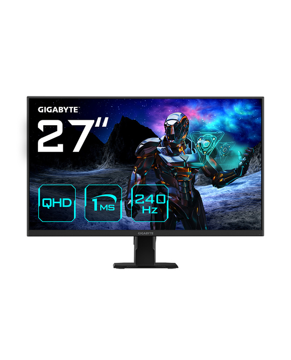 GIGABYTE GS27Q X ÉCRAN GAMING 27" QHD - 2560 1440, 240HZ, 1MS, 300 CD/M², FREESYNC PREMIUM PRO, HDR READY, HDMI 2.0, DISPLAYPORT