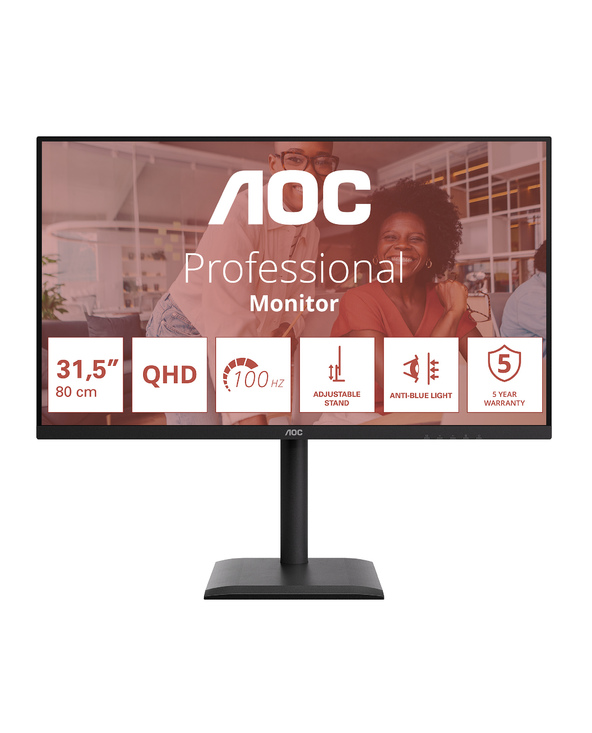 AOC E4 Q32E4U écran plat de PC 80 cm 31.5 2560 x 1440 pixels Quad HD LED Neuf - vue 3